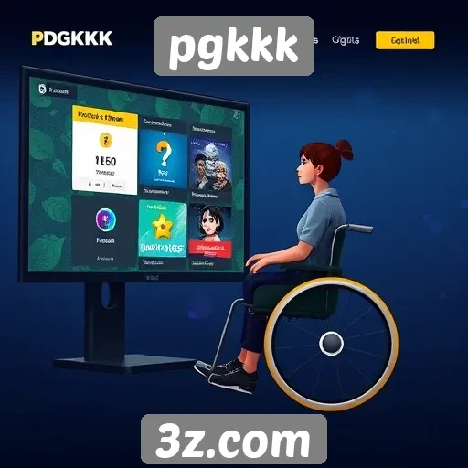 Acessibilidade e interface do usuário no site pgkkk